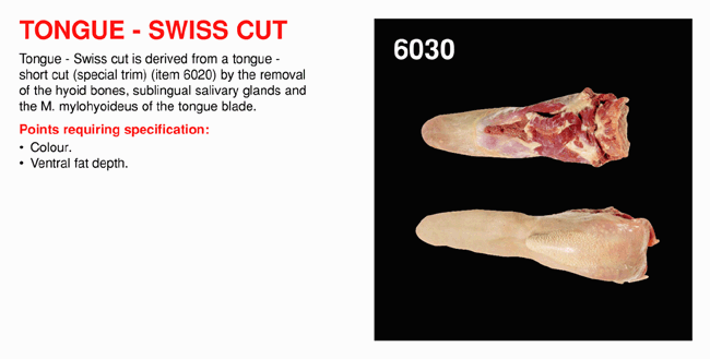 Tongue - Swiss Cut