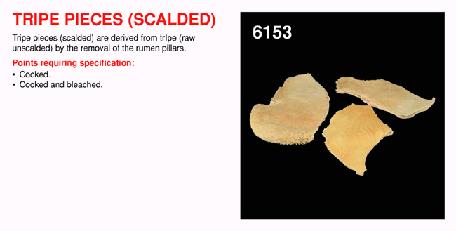 Tripe Pieces (Scalded)